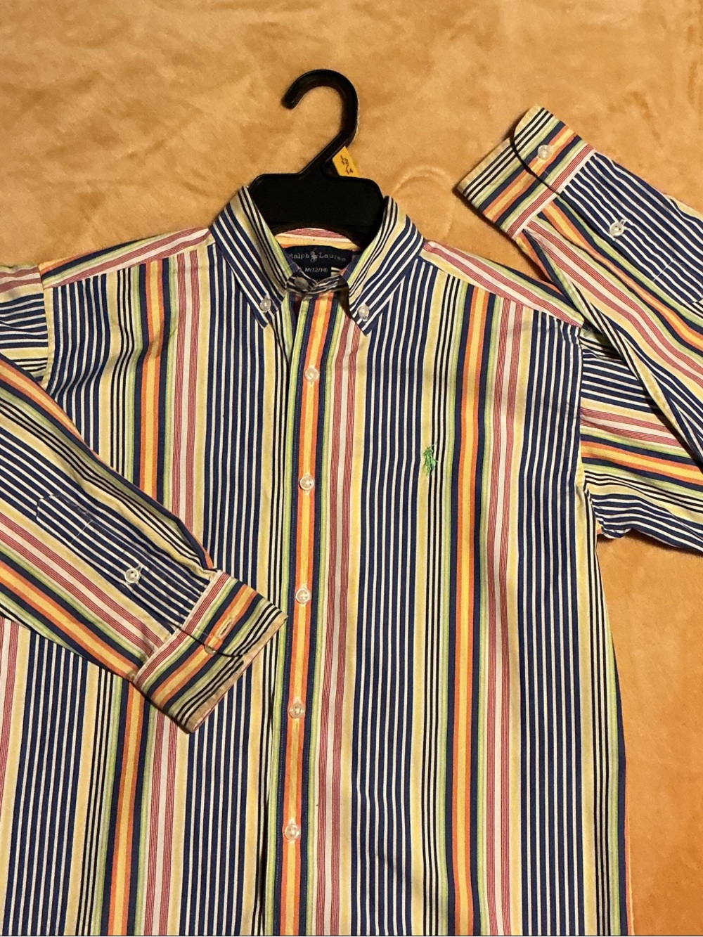 Polo by Ralph Lauren Multicolor Striped Button-Down Shirt - boys size 12/14